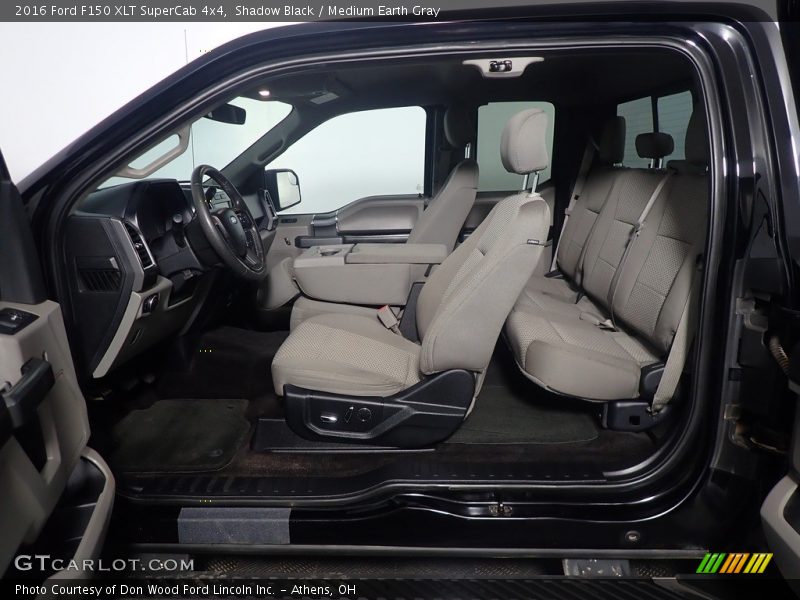 Shadow Black / Medium Earth Gray 2016 Ford F150 XLT SuperCab 4x4