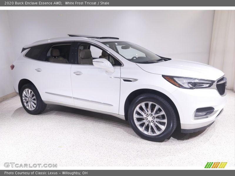 White Frost Tricoat / Shale 2020 Buick Enclave Essence AWD