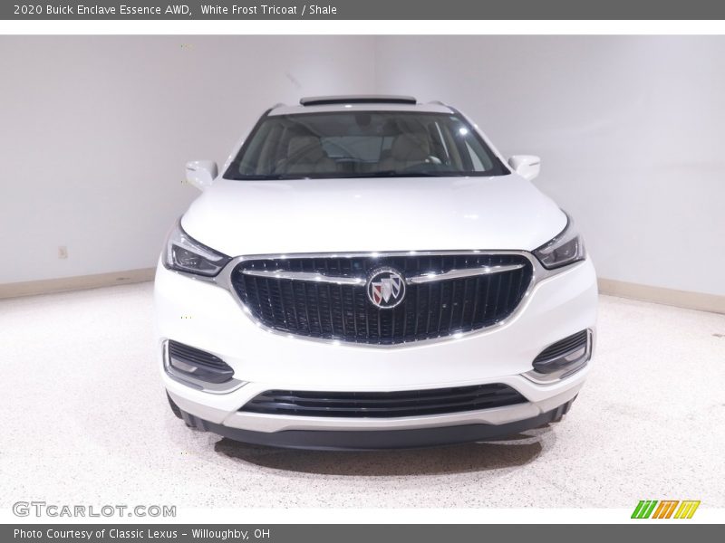 White Frost Tricoat / Shale 2020 Buick Enclave Essence AWD