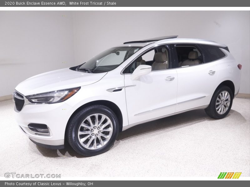 White Frost Tricoat / Shale 2020 Buick Enclave Essence AWD