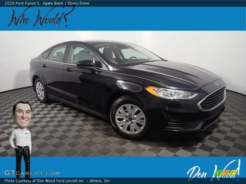 Agate Black / Ebony Stone 2020 Ford Fusion S