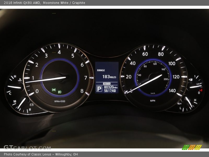  2018 QX80 AWD AWD Gauges
