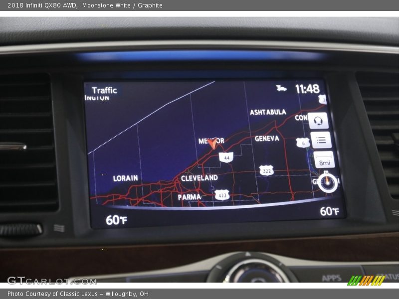 Navigation of 2018 QX80 AWD