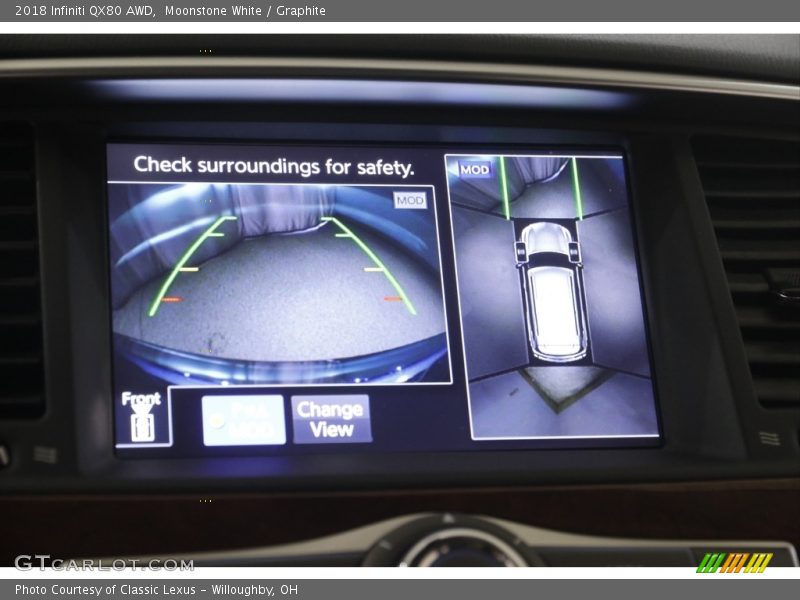 Moonstone White / Graphite 2018 Infiniti QX80 AWD