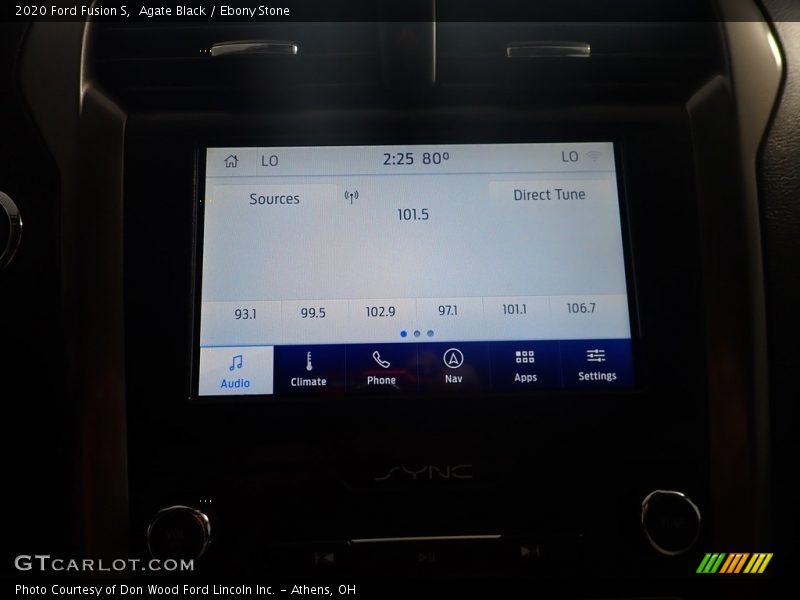 Agate Black / Ebony Stone 2020 Ford Fusion S
