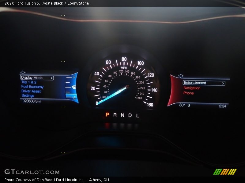 Agate Black / Ebony Stone 2020 Ford Fusion S
