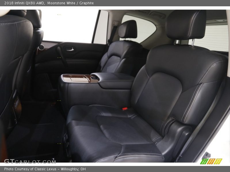 Moonstone White / Graphite 2018 Infiniti QX80 AWD