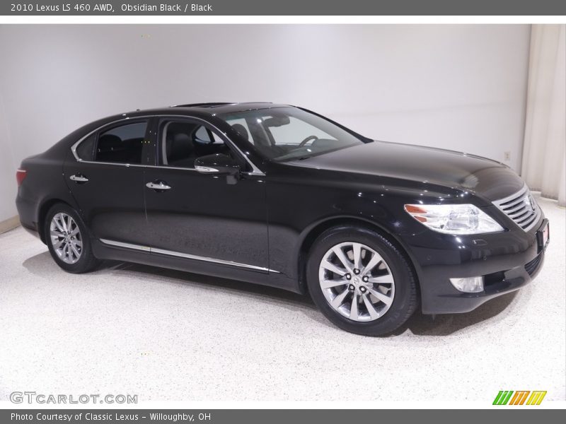 Obsidian Black / Black 2010 Lexus LS 460 AWD
