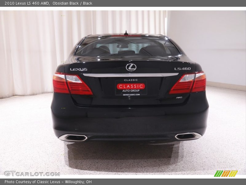 Obsidian Black / Black 2010 Lexus LS 460 AWD
