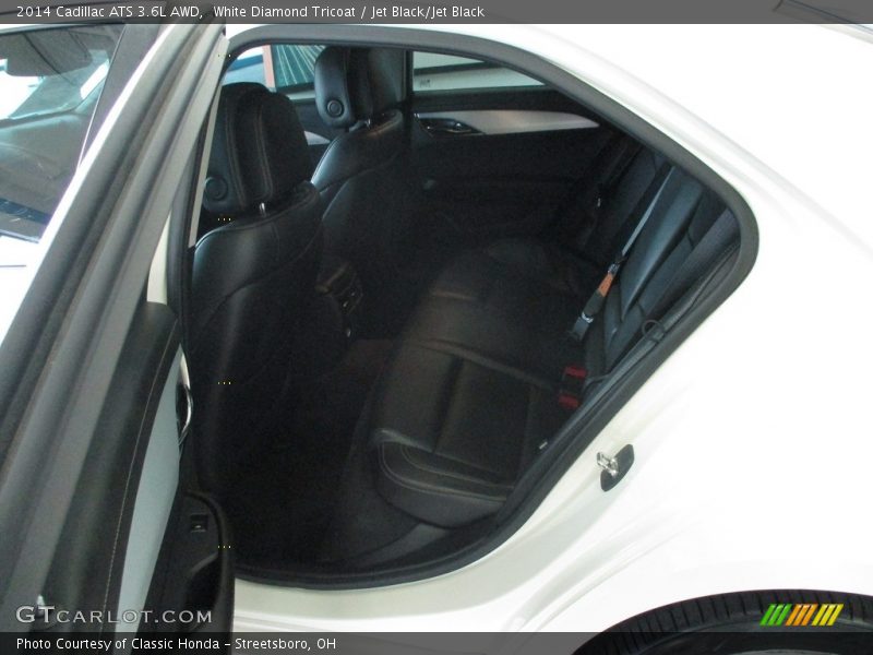White Diamond Tricoat / Jet Black/Jet Black 2014 Cadillac ATS 3.6L AWD