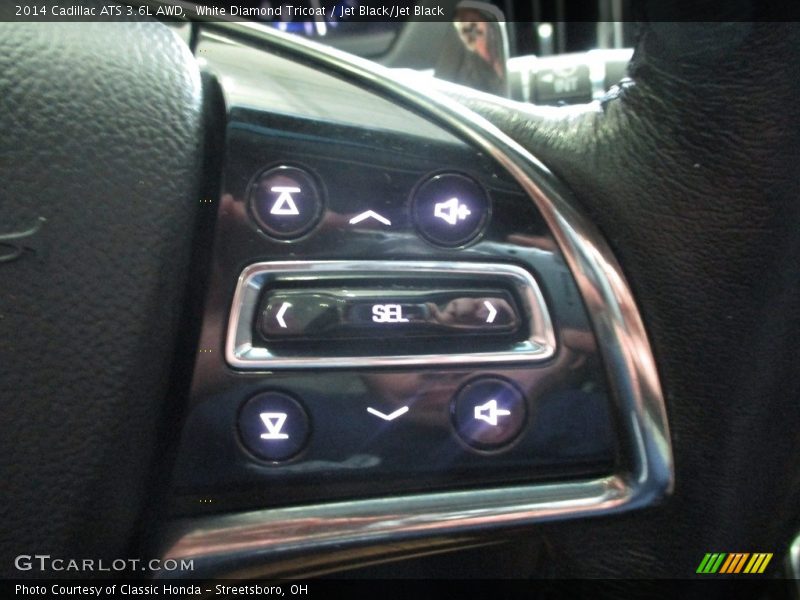 White Diamond Tricoat / Jet Black/Jet Black 2014 Cadillac ATS 3.6L AWD