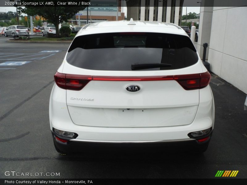 Clear White / Black 2020 Kia Sportage LX AWD