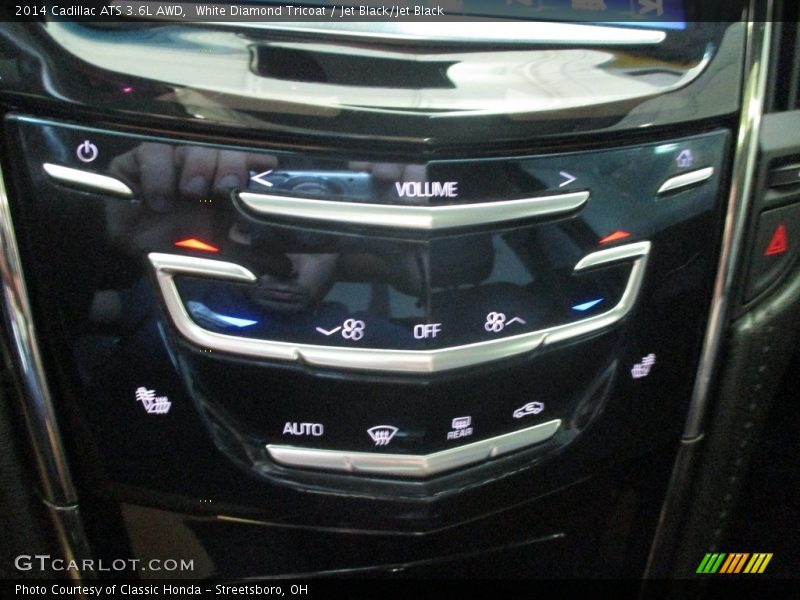 White Diamond Tricoat / Jet Black/Jet Black 2014 Cadillac ATS 3.6L AWD