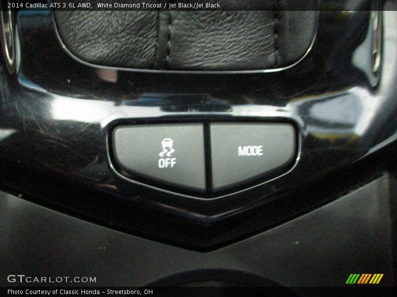 White Diamond Tricoat / Jet Black/Jet Black 2014 Cadillac ATS 3.6L AWD