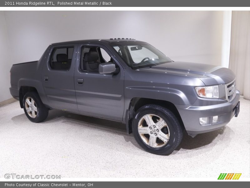 Polished Metal Metallic / Black 2011 Honda Ridgeline RTL