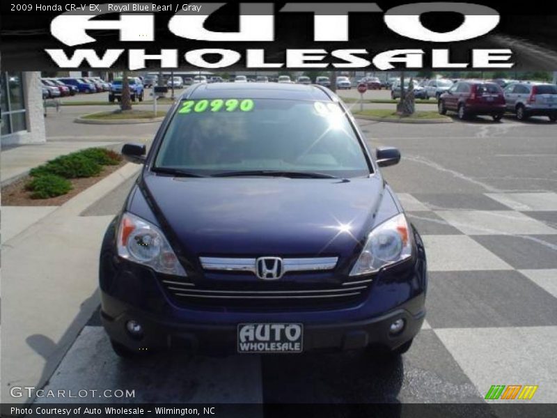 Royal Blue Pearl / Gray 2009 Honda CR-V EX