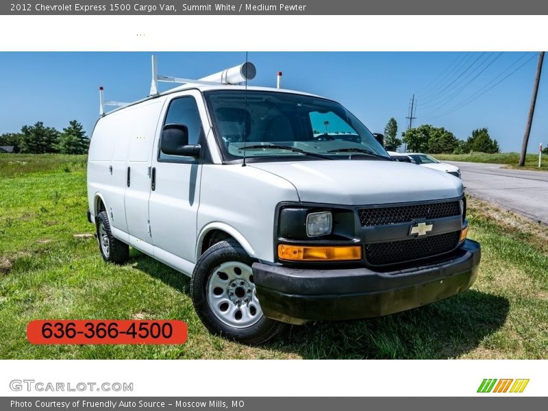 Summit White / Medium Pewter 2012 Chevrolet Express 1500 Cargo Van