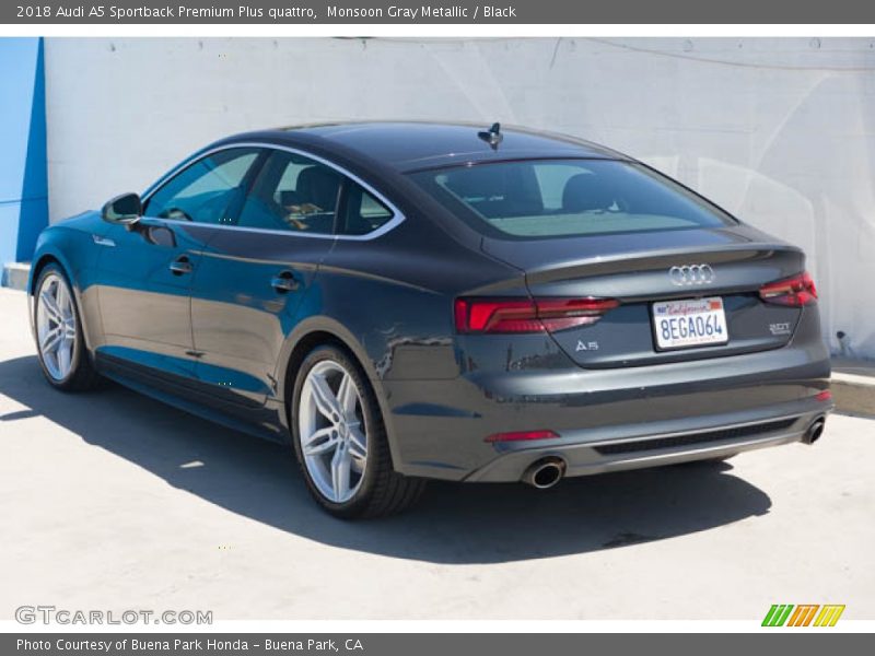 Monsoon Gray Metallic / Black 2018 Audi A5 Sportback Premium Plus quattro