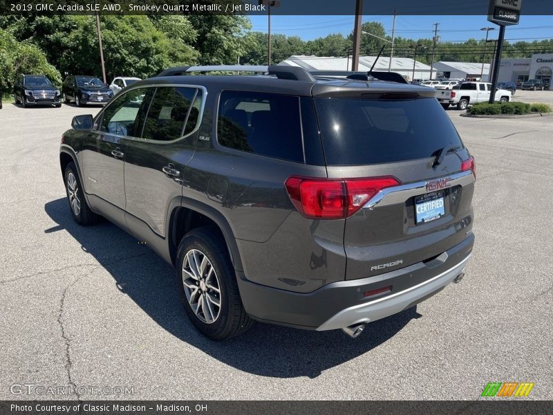 Smokey Quartz Metallic / Jet Black 2019 GMC Acadia SLE AWD