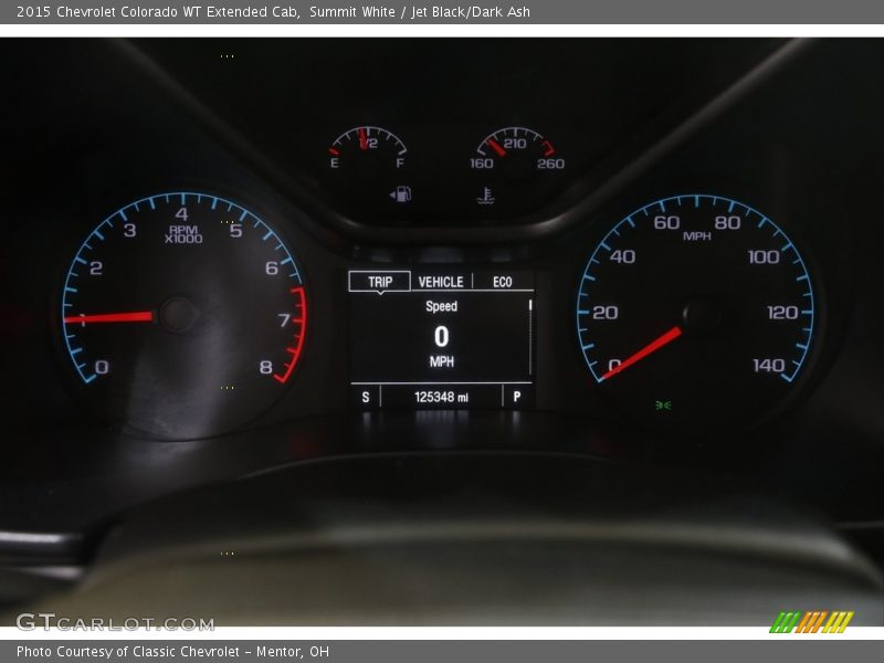 Summit White / Jet Black/Dark Ash 2015 Chevrolet Colorado WT Extended Cab
