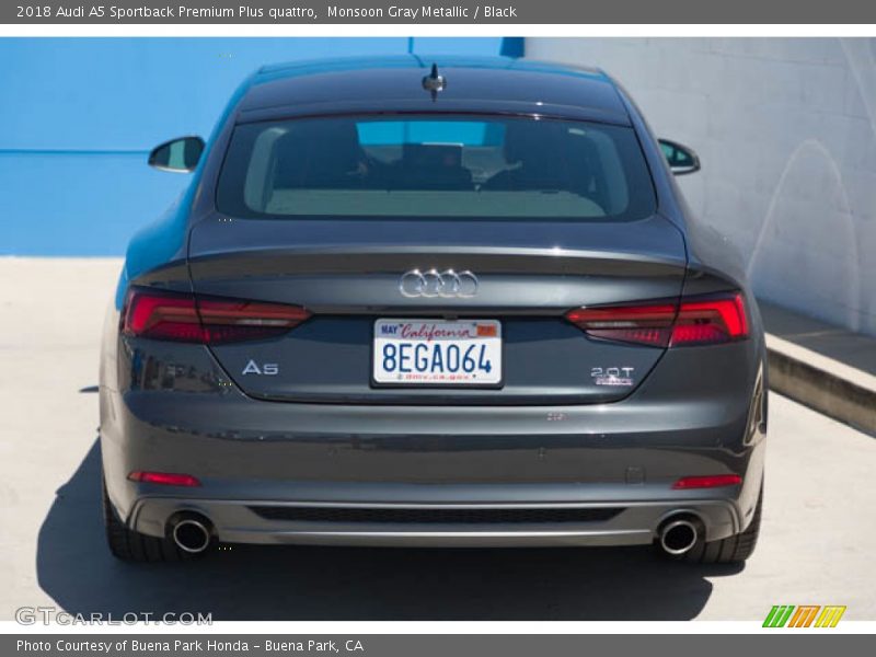 Monsoon Gray Metallic / Black 2018 Audi A5 Sportback Premium Plus quattro