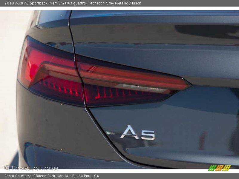 Monsoon Gray Metallic / Black 2018 Audi A5 Sportback Premium Plus quattro