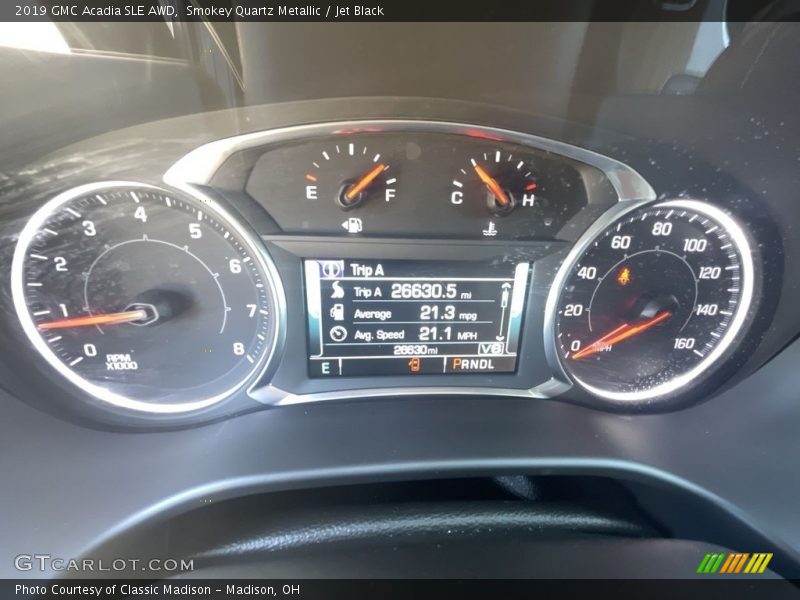 Smokey Quartz Metallic / Jet Black 2019 GMC Acadia SLE AWD