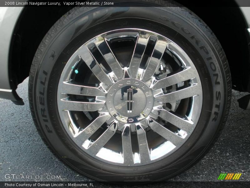 Vapor Silver Metallic / Stone 2008 Lincoln Navigator Luxury