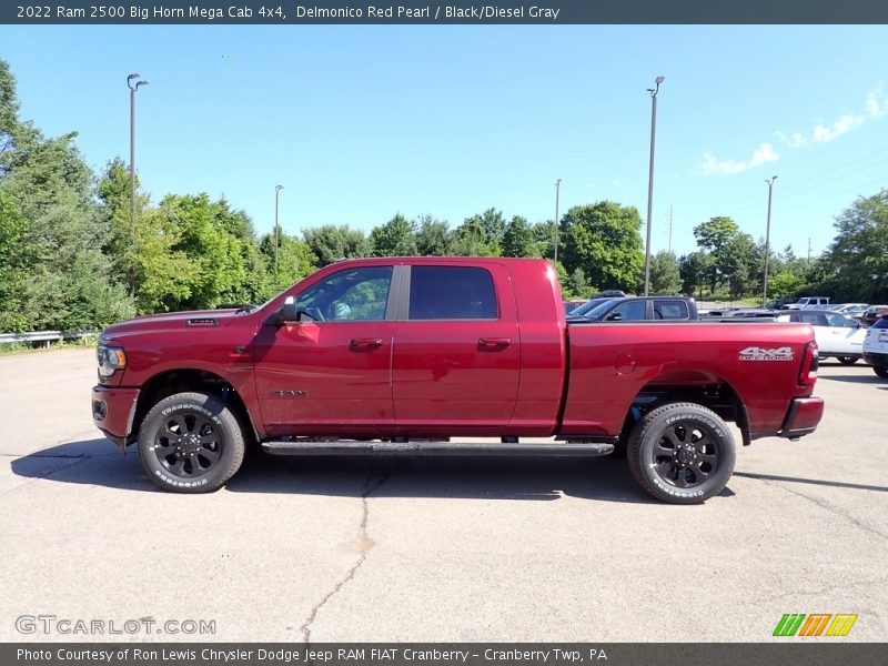  2022 2500 Big Horn Mega Cab 4x4 Delmonico Red Pearl