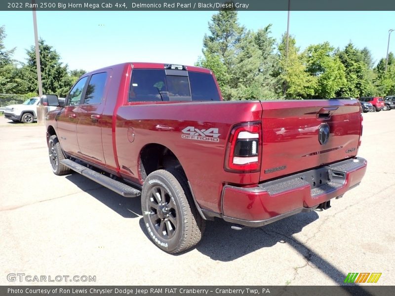 Delmonico Red Pearl / Black/Diesel Gray 2022 Ram 2500 Big Horn Mega Cab 4x4