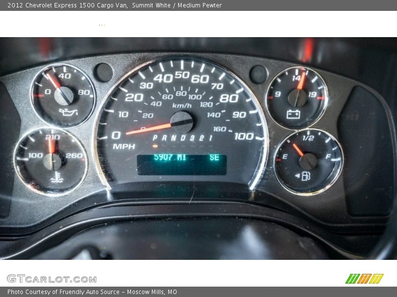 Summit White / Medium Pewter 2012 Chevrolet Express 1500 Cargo Van