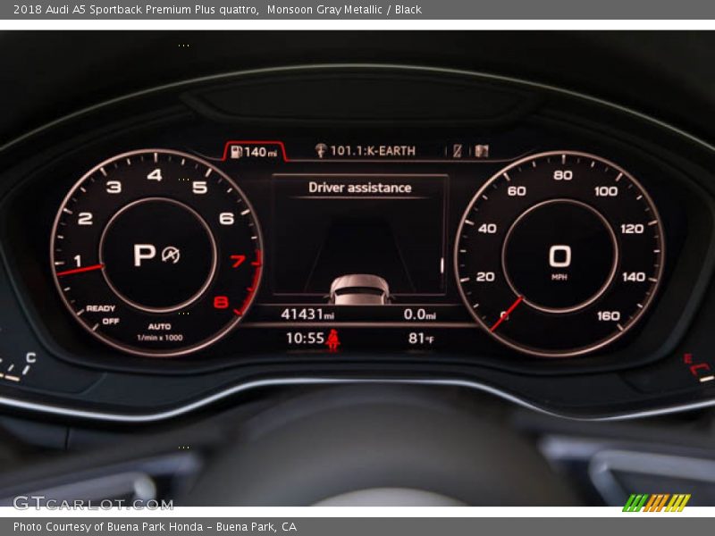 Monsoon Gray Metallic / Black 2018 Audi A5 Sportback Premium Plus quattro