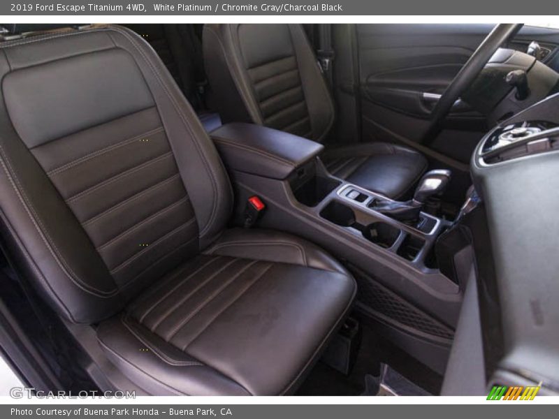 White Platinum / Chromite Gray/Charcoal Black 2019 Ford Escape Titanium 4WD