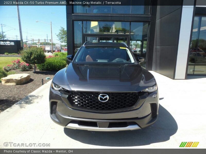 Machine Gray Metallic / Terracotta 2023 Mazda CX-50 Turbo Premium AWD