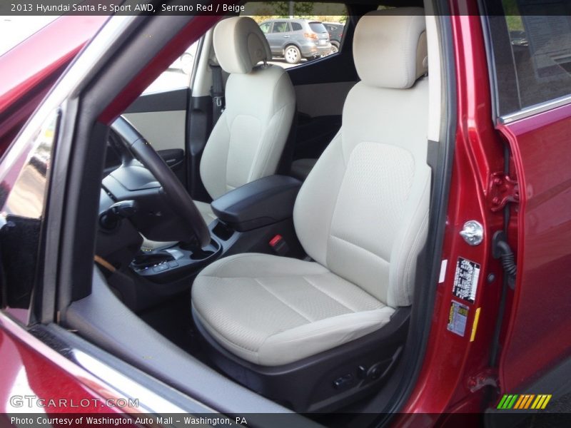 Serrano Red / Beige 2013 Hyundai Santa Fe Sport AWD