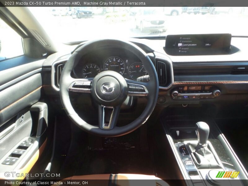 Machine Gray Metallic / Terracotta 2023 Mazda CX-50 Turbo Premium AWD