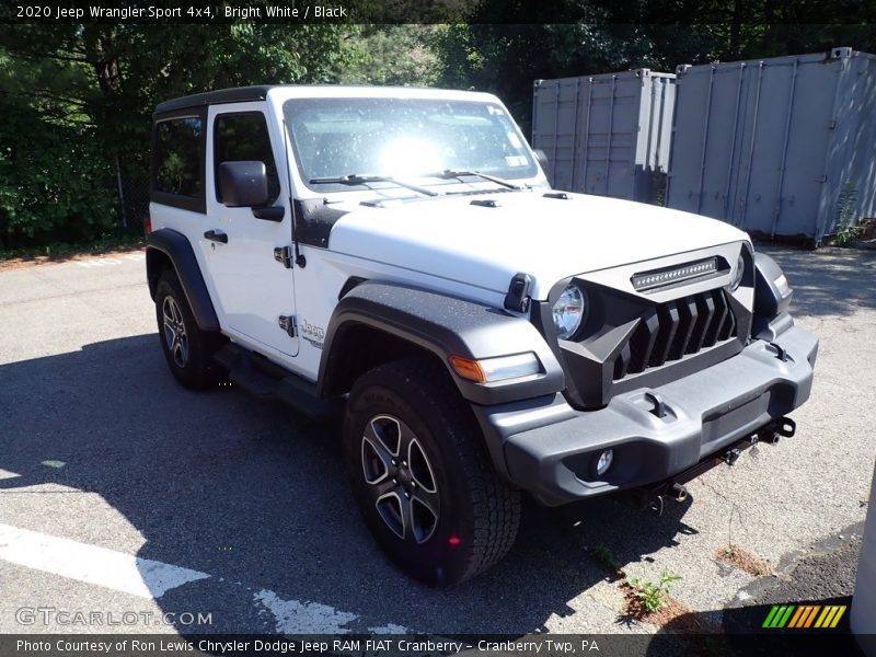 Bright White / Black 2020 Jeep Wrangler Sport 4x4