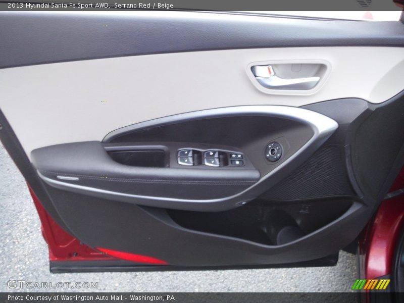 Serrano Red / Beige 2013 Hyundai Santa Fe Sport AWD