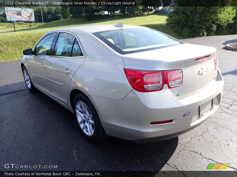 Champagne Silver Metallic / Cocoa/Light Neutral 2015 Chevrolet Malibu LT