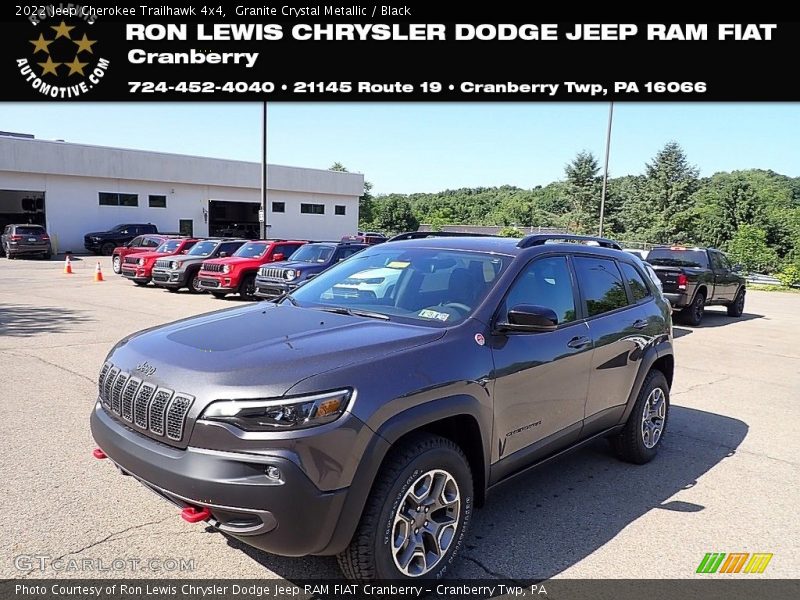 Granite Crystal Metallic / Black 2022 Jeep Cherokee Trailhawk 4x4