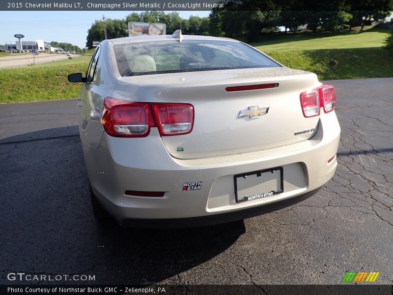 Champagne Silver Metallic / Cocoa/Light Neutral 2015 Chevrolet Malibu LT