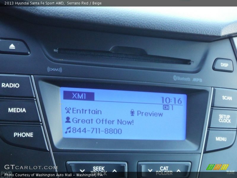 Serrano Red / Beige 2013 Hyundai Santa Fe Sport AWD