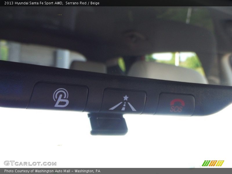 Serrano Red / Beige 2013 Hyundai Santa Fe Sport AWD