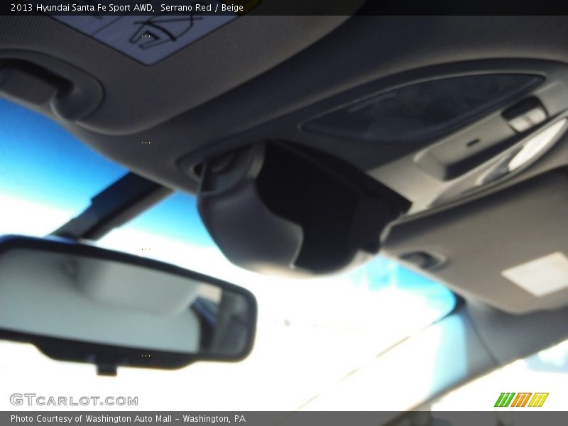 Serrano Red / Beige 2013 Hyundai Santa Fe Sport AWD