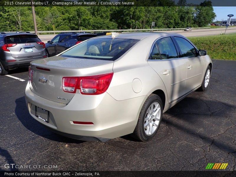 Champagne Silver Metallic / Cocoa/Light Neutral 2015 Chevrolet Malibu LT