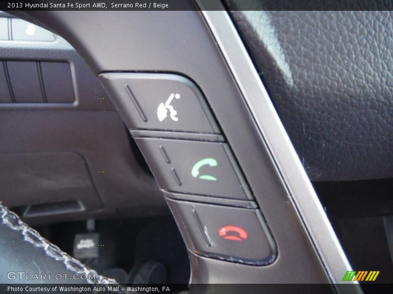 Serrano Red / Beige 2013 Hyundai Santa Fe Sport AWD