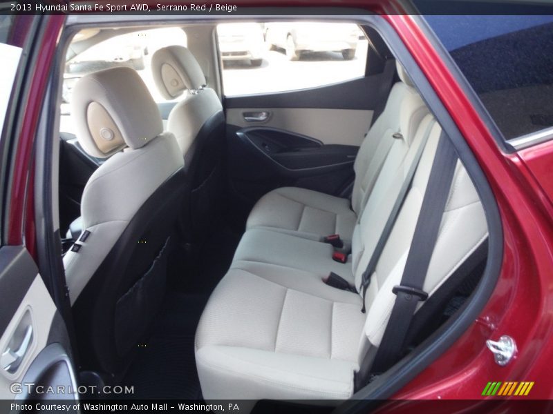 Serrano Red / Beige 2013 Hyundai Santa Fe Sport AWD