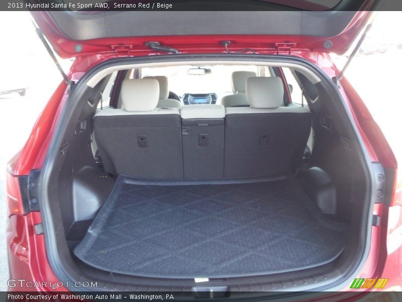 Serrano Red / Beige 2013 Hyundai Santa Fe Sport AWD