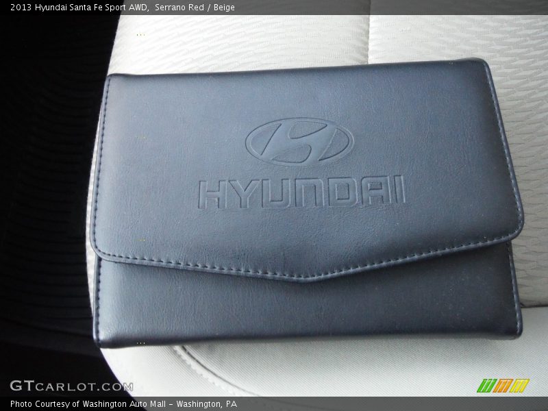 Serrano Red / Beige 2013 Hyundai Santa Fe Sport AWD