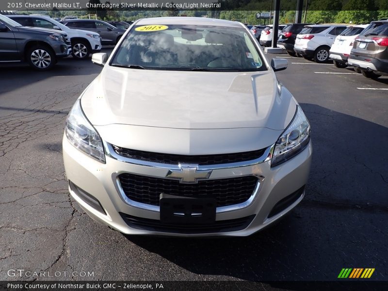 Champagne Silver Metallic / Cocoa/Light Neutral 2015 Chevrolet Malibu LT